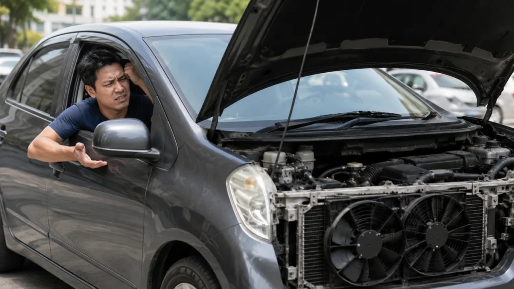 ac mobil tidak dingin saat berhenti