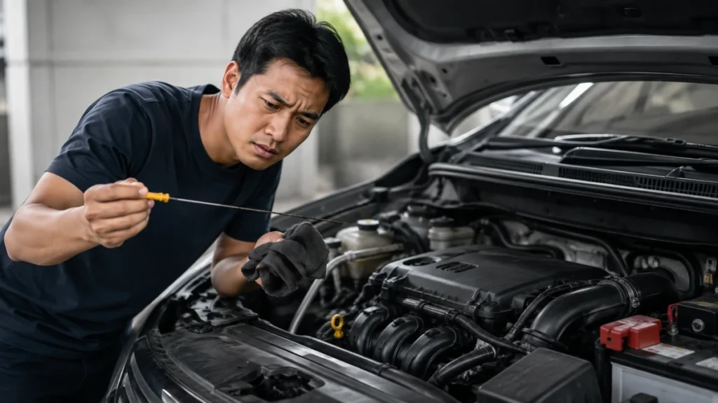 oli mesin mobil cepat berkurang