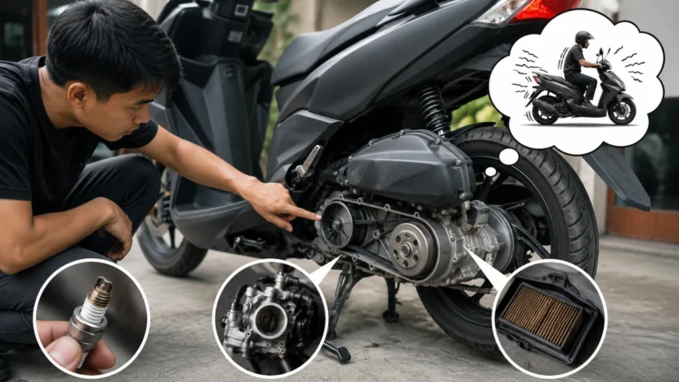 motor matic brebet saat digas