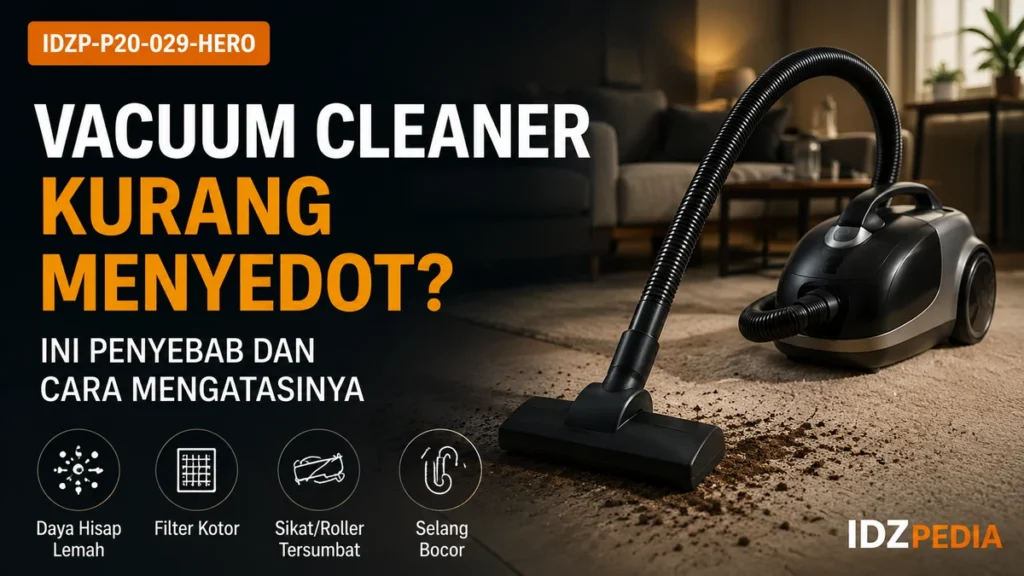 Vacuum Cleaner Kurang Menyedot: Cara Menemukan Penyebab Tanpa Membongkar Motor